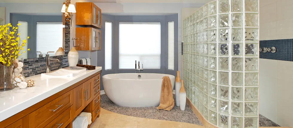 Bathroom Glass Block