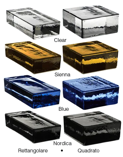 Glass Brick Color Options
