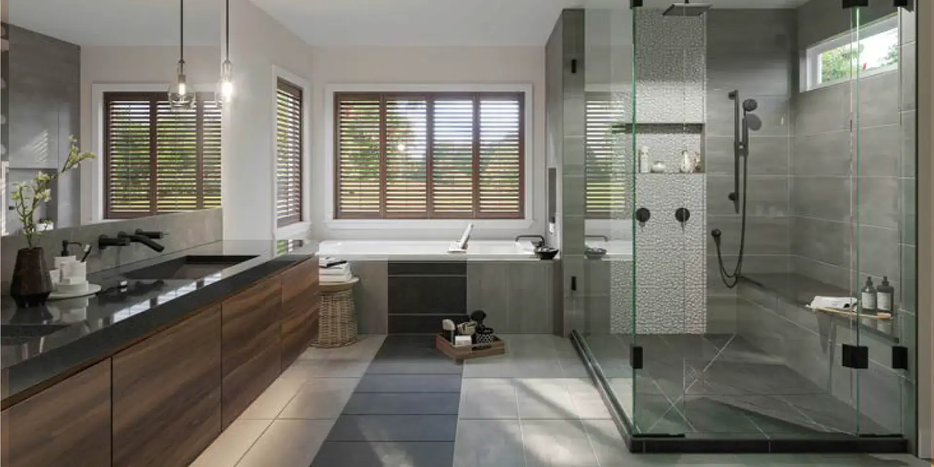 Hydro Blok Shower System - completed shower