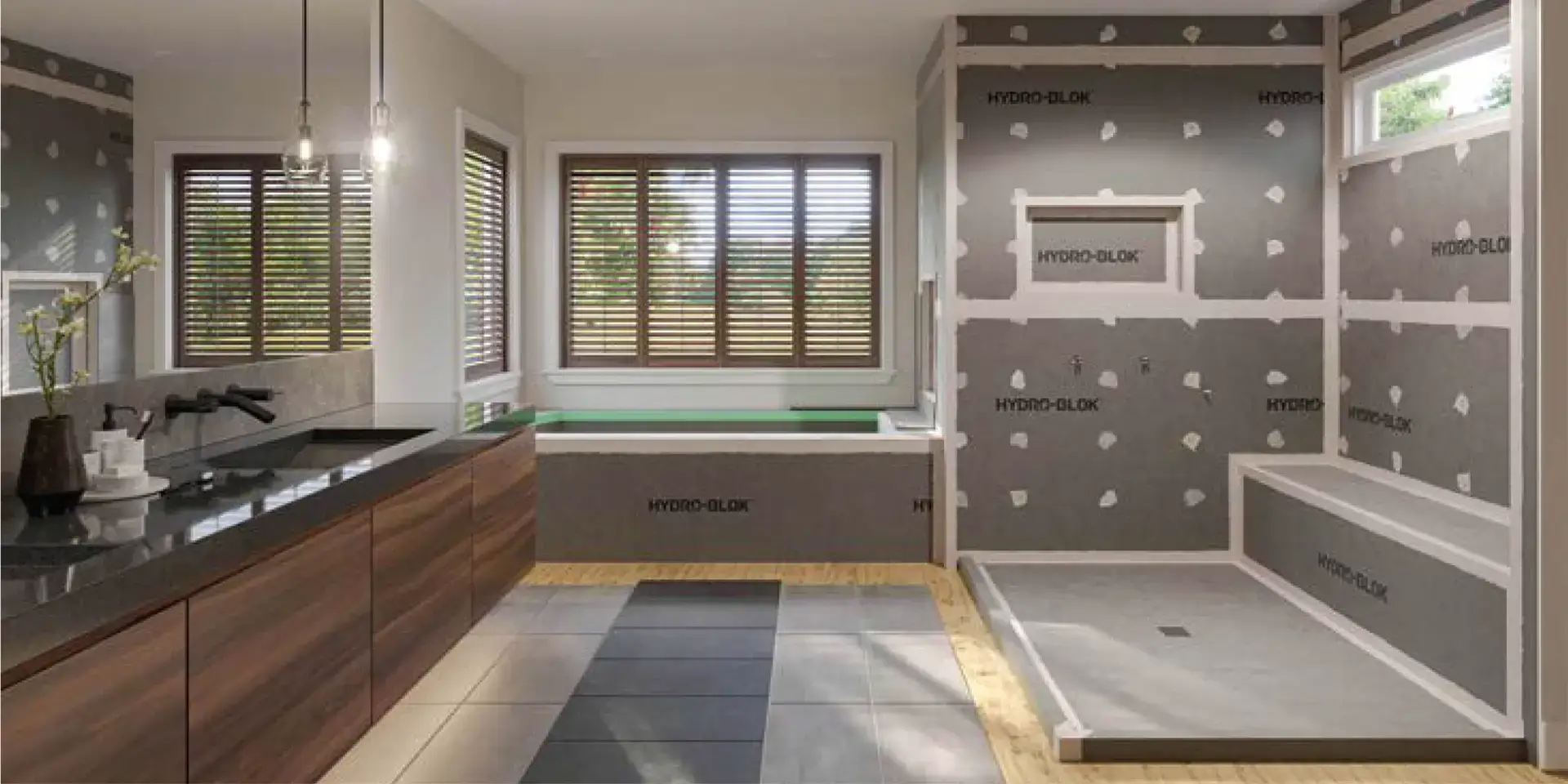 Hydro Blok Shower System - greenboard replacement